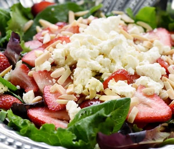 SALAD: Strawberry Salad with Almonds