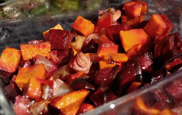 VEGGIE: Roasted Beets and Pumpkin with Balsamic Glaze